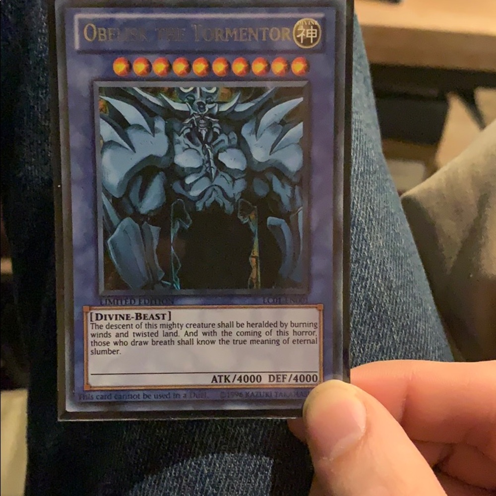 Yui-GI-OH card- Obelisk the Tormentor